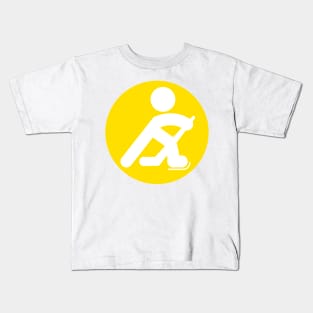 HOCKEY PLAYER SILHOUETTE Kids T-Shirt